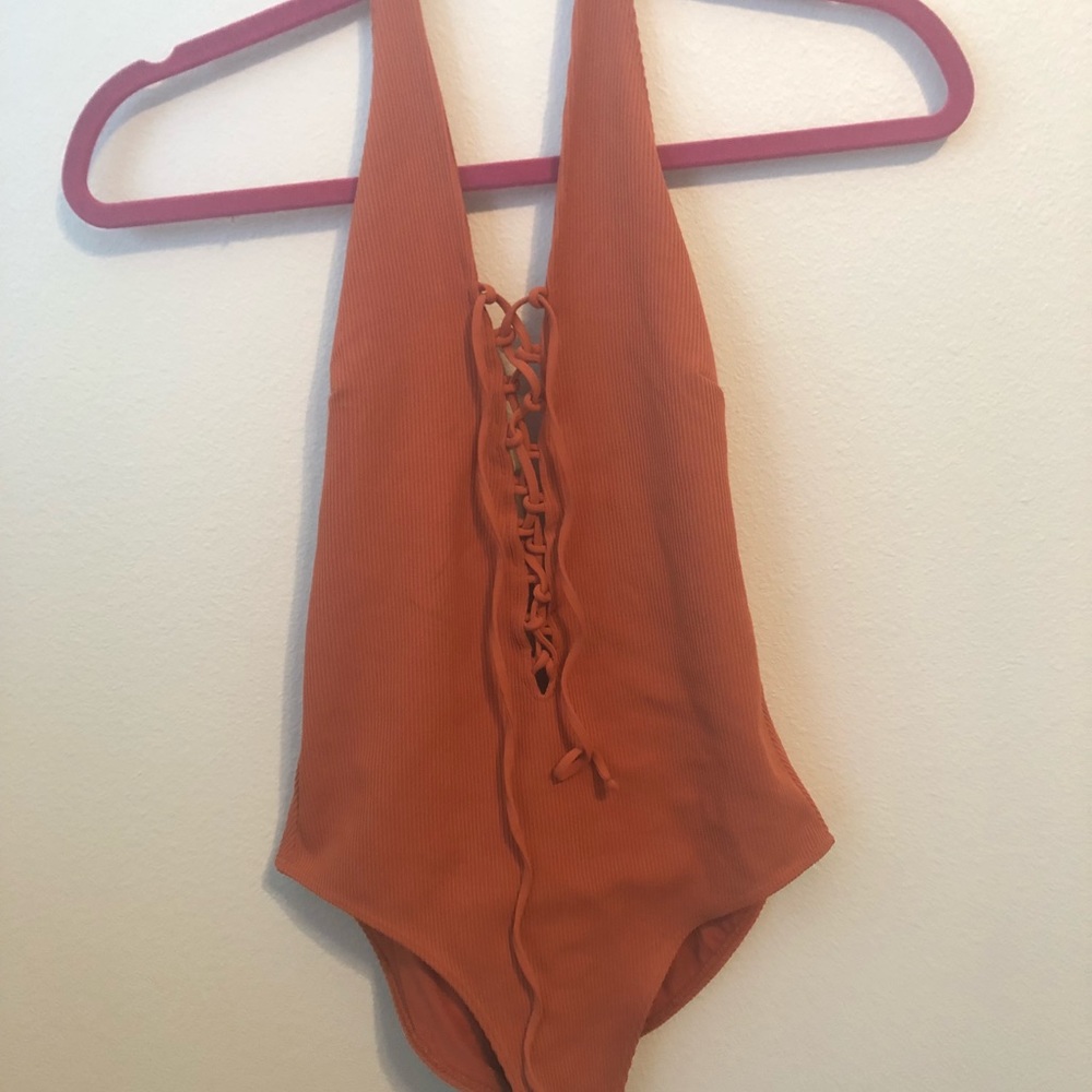 Sexy Zara lace up one piece swimsuit